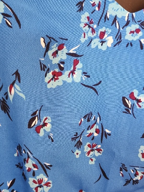 Loft Blue Floral Spaghetti Strap Sundress - Picture 4 of 12